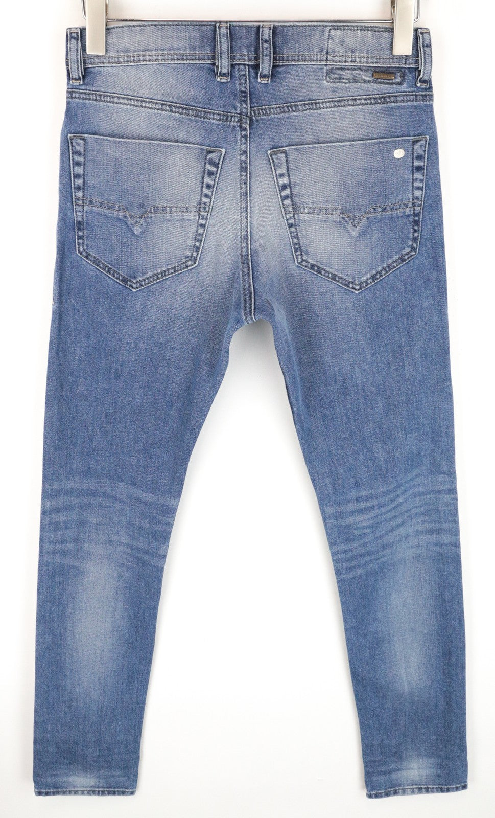 DIESEL Tepphar 0842H Men Jeans W27/L32 Slim Carrot Wash Blue Cotton Stretch Boys