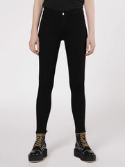 DIESEL Slandy 0860S Women Jeans W25/L30 Super Slim Skinny Black Cotton Stretch