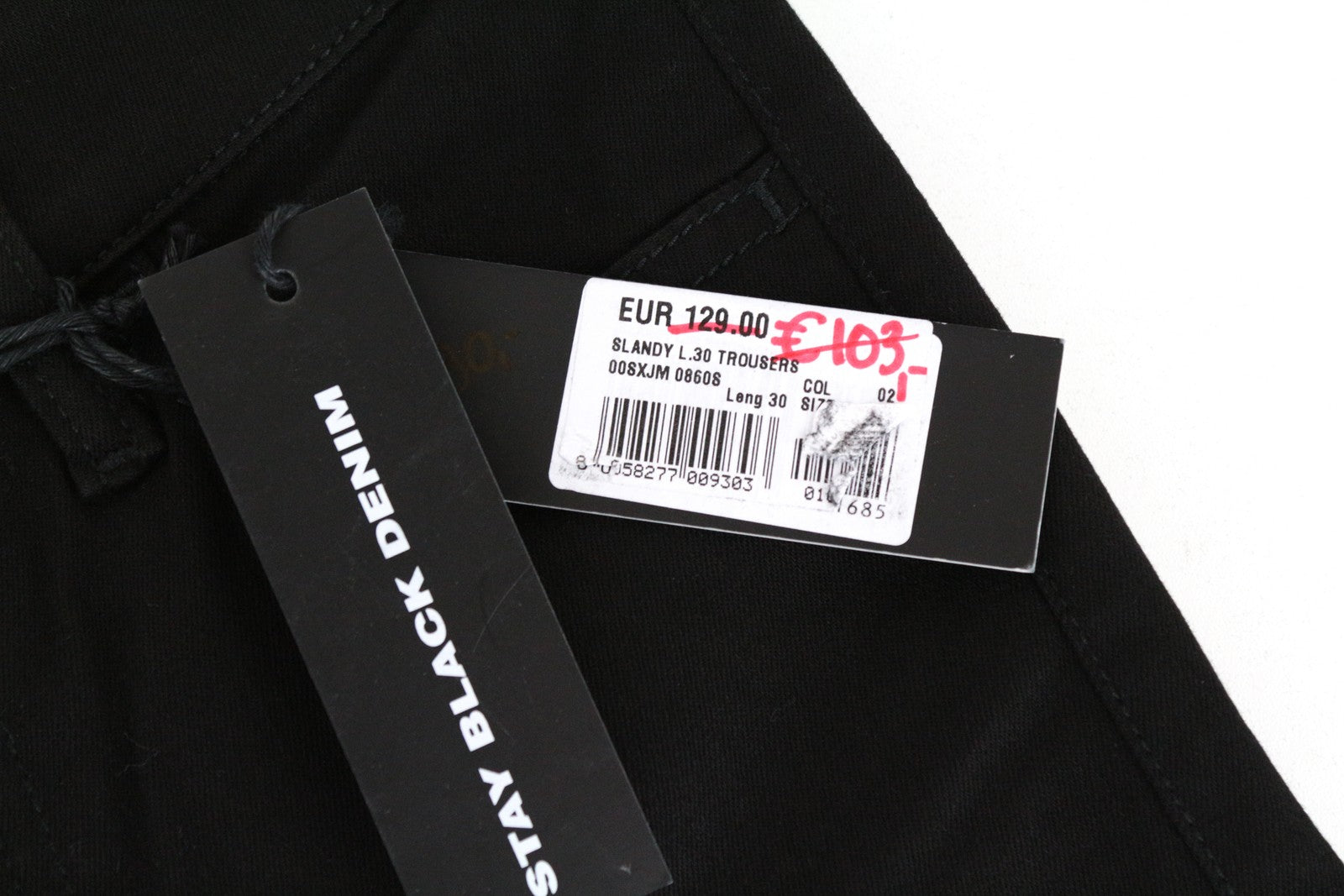 DIESEL Slandy 0860S Women Jeans W25/L30 Super Slim Skinny Black Cotton Stretch
