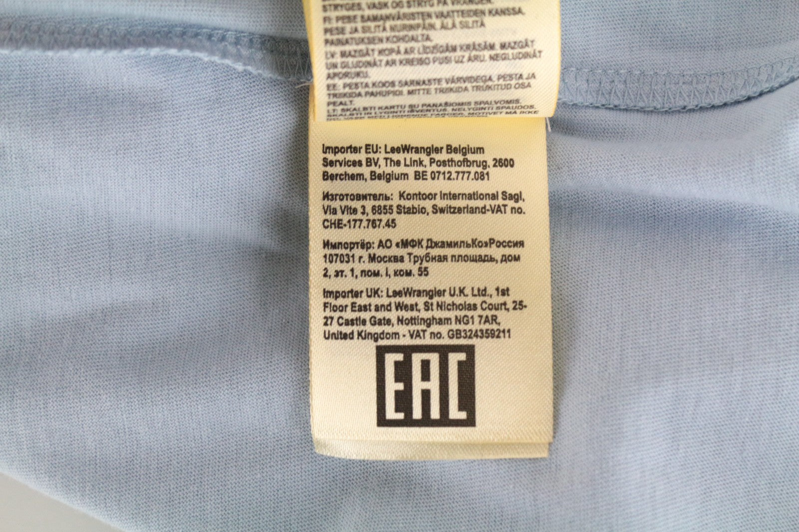 LEE Men T-Shirt S Short Sleeved Pull On Blue Pure Cotton Relaxed Fit Casual
