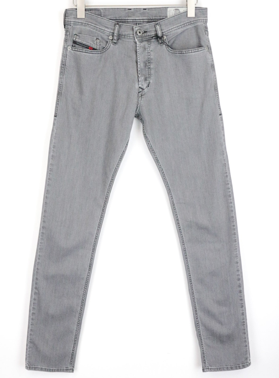 DIESEL Tepphar R18D6 Men Jeans W29/L32 Slim Carrot 5-Pocket Grey Cotton Stretch