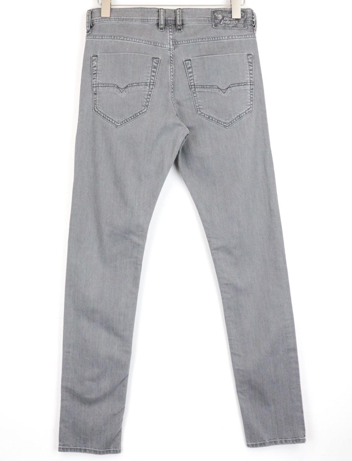 DIESEL Tepphar R18D6 Men Jeans W29/L32 Slim Carrot 5-Pocket Grey Cotton Stretch