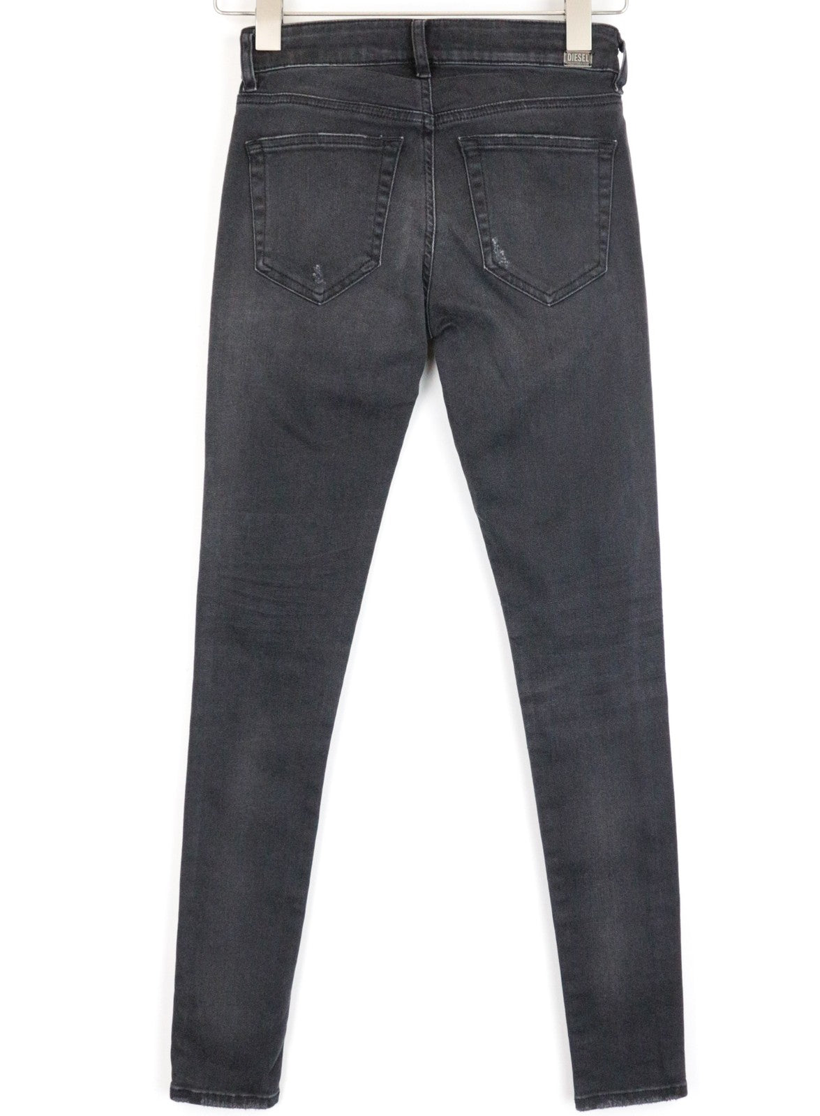 DIESEL Slandy 069GI Women Jeans W24/L32 Super Slim Skinny Grey Stretch Girls