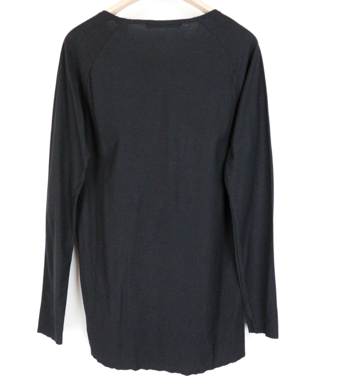 SCOTCH & SODA Ams Couture Men T-Shirt M Black Pure Cotton Long Sleeved Basic