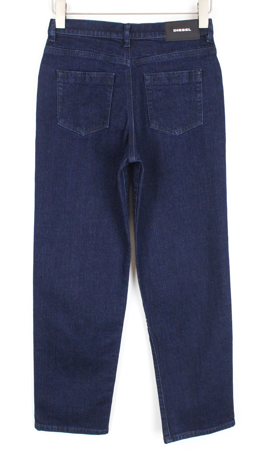 DIESEL Niclah 084CG Women Jeans W25/L32 Straight Blue Cotton Stretch High Waist