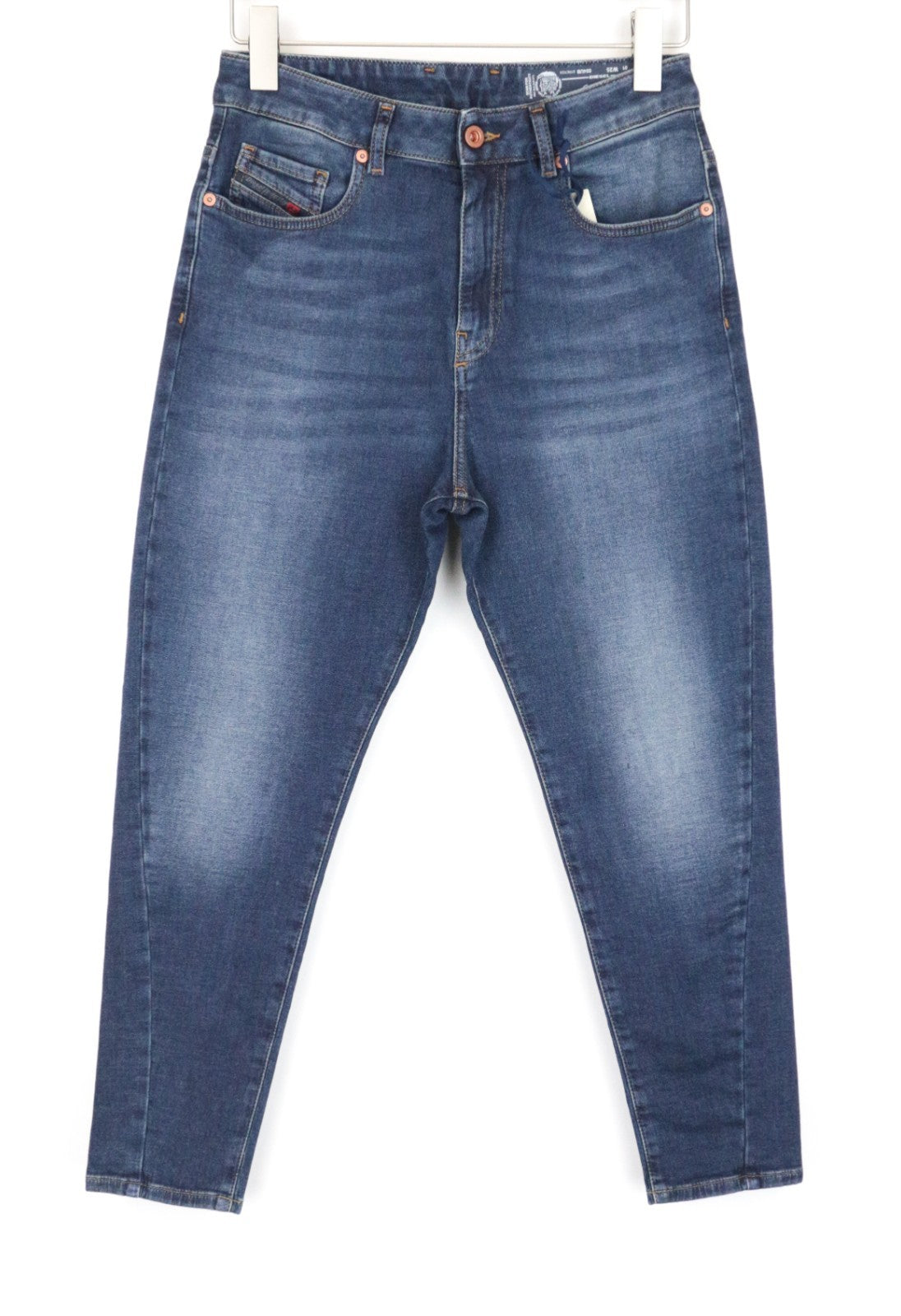 DIESEL Candys-Ne 084UB Women Jeans W25 Sweat Jogg Boyfriend Fit Blue Stretch