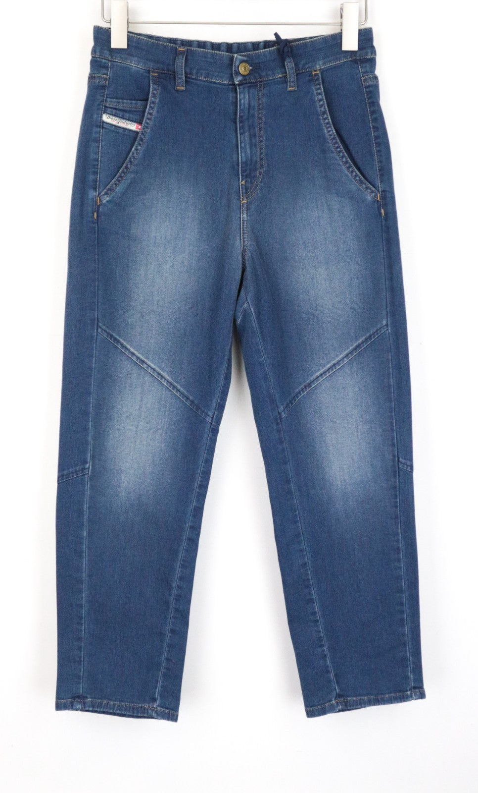 DIESEL D-Rollar-NE 069IT Women Jeans W25 Sweat Jogg Straight Blue Faded Stretch