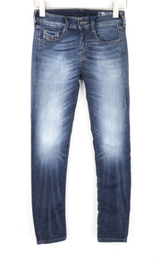 DIESEL D-Ollies-NE 069IE Women Jeans W24 Sweat Jogg Slim Cotton Blue Girls