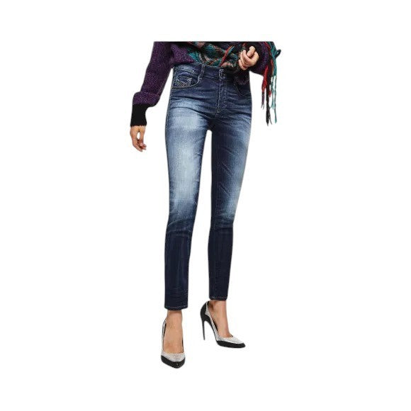 DIESEL D-Ollies-NE 069IE Women Jeans W24 Sweat Jogg Slim Cotton Blue Girls