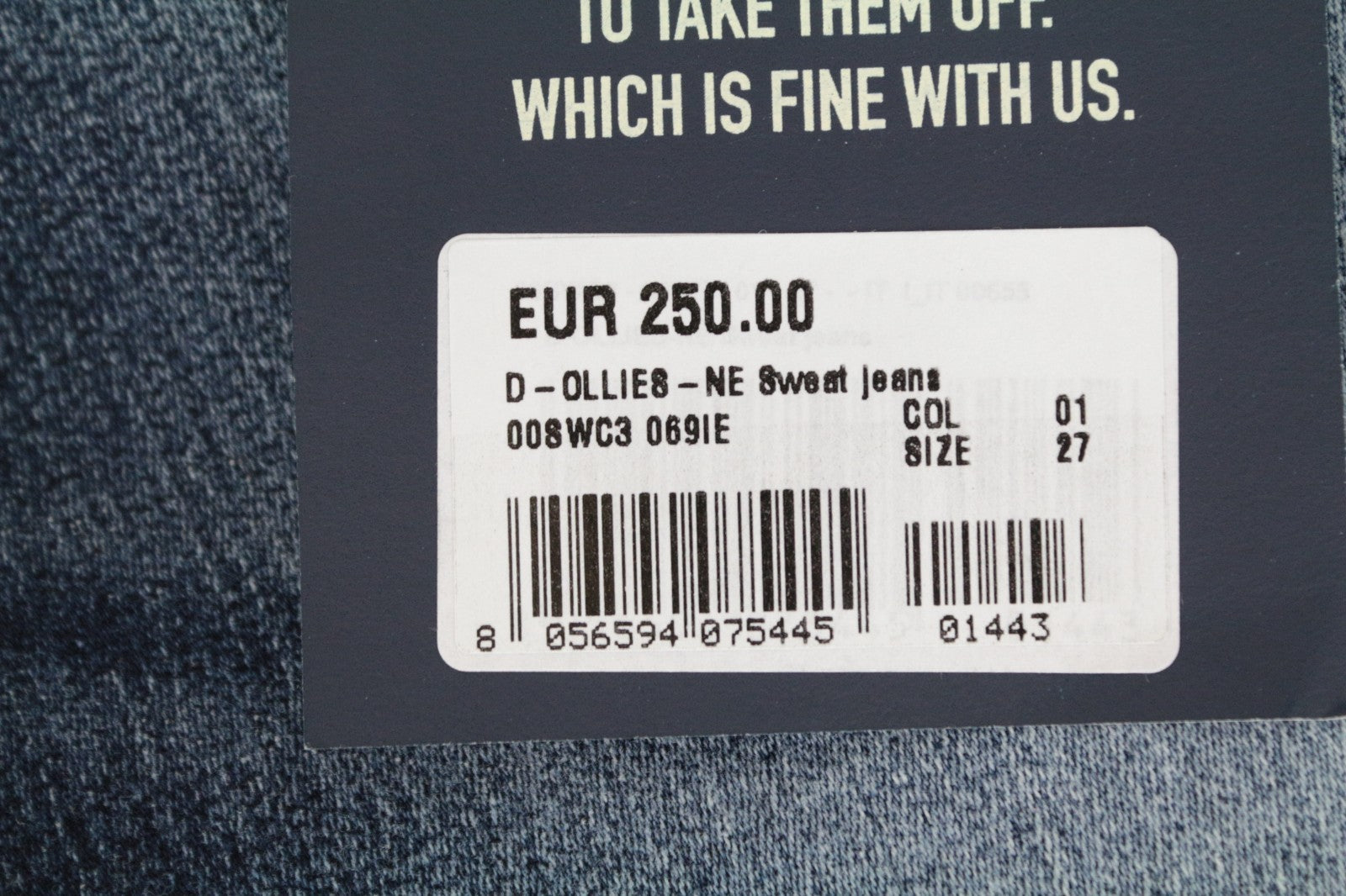 DIESEL D-Ollies-NE 069IE Women Jeans W27 Sweat Jogg Slim Washed Stretch Blue