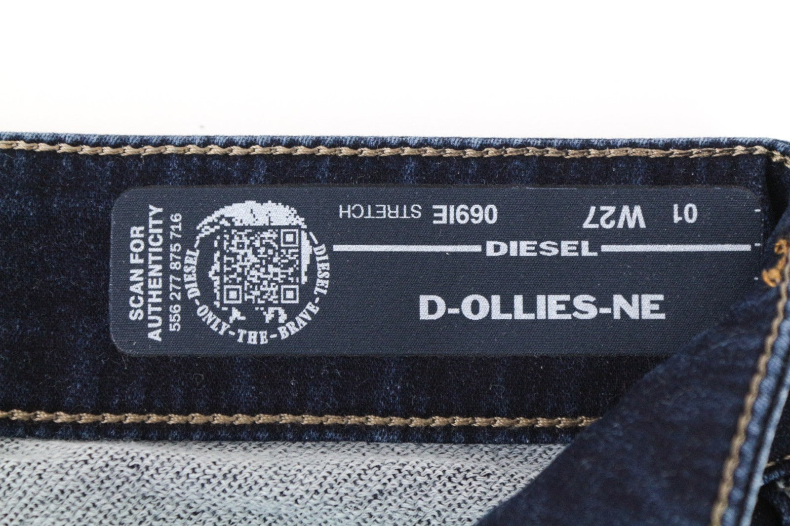 DIESEL D-Ollies-NE 069IE Women Jeans W27 Sweat Jogg Slim Washed Stretch Blue