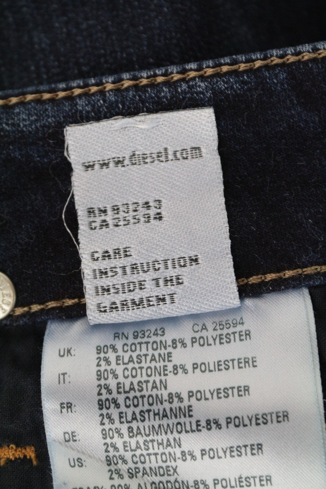 DIESEL D-Ollies-NE 069IE Women Jeans W27 Sweat Jogg Slim Washed Stretch Blue