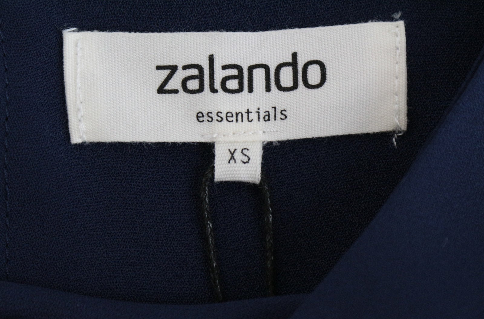 ZALANDO Women Blouse XS Navy Blue Sleeveless Round Neck Lightweight