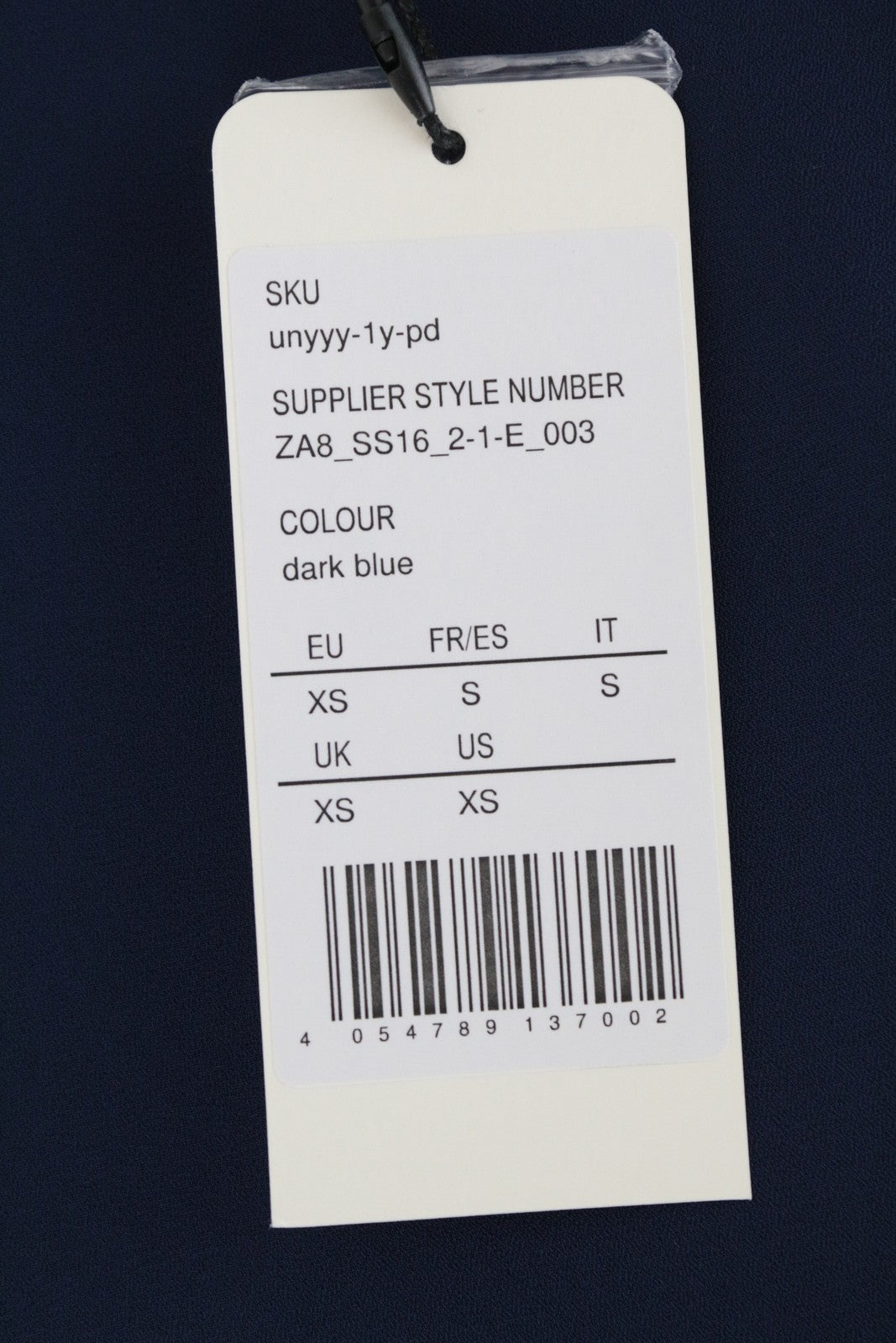 ZALANDO Women Blouse XS Navy Blue Sleeveless Round Neck Lightweight