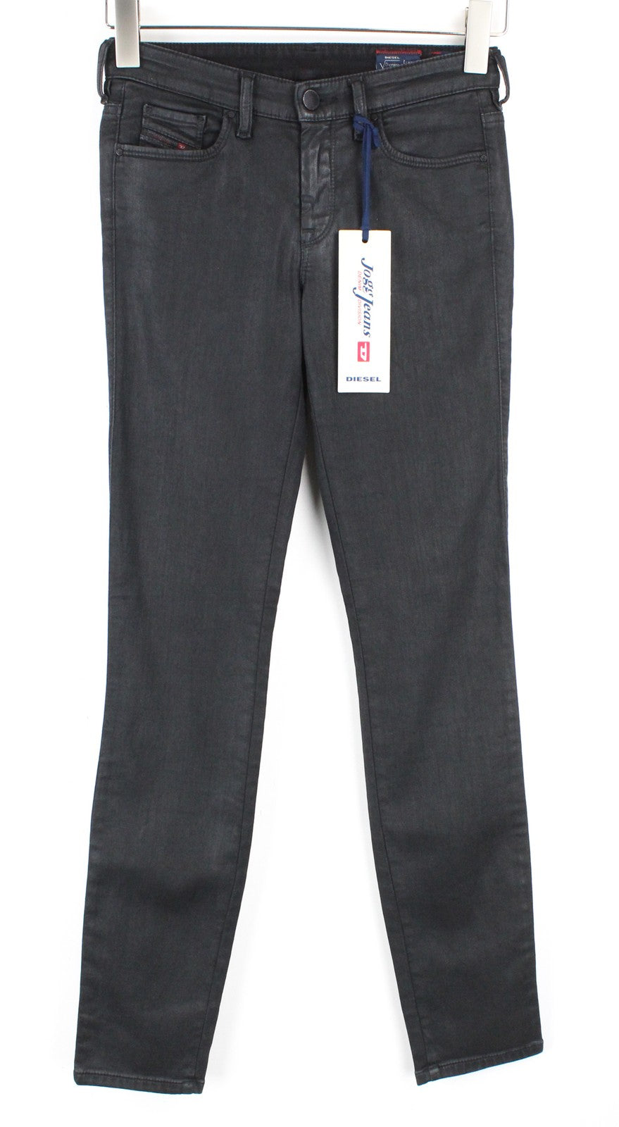 DIESEL Doris-NE 0837C Women Jeans W24 Sweat Jogg Skinny Fit Blue Coated Girls