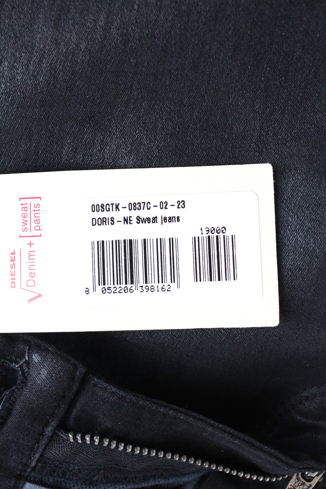 DIESEL Doris-NE 0837C Women Jeans W23 Sweat Jogg Skinny Blue Coated Girls