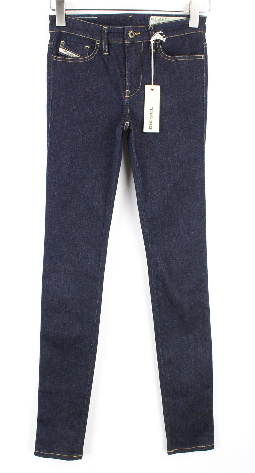 DIESEL Skinzee 0813C Women Jeans W25/L34 Super Slim-Skinny Blue Cotton Stretch