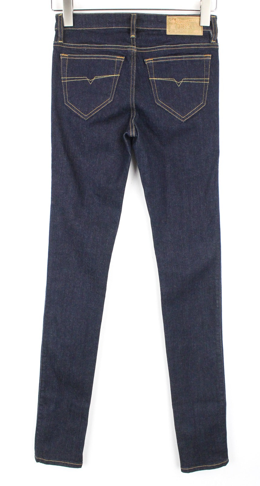 DIESEL Skinzee 0813C Women Jeans W25/L34 Super Slim-Skinny Blue Cotton Stretch