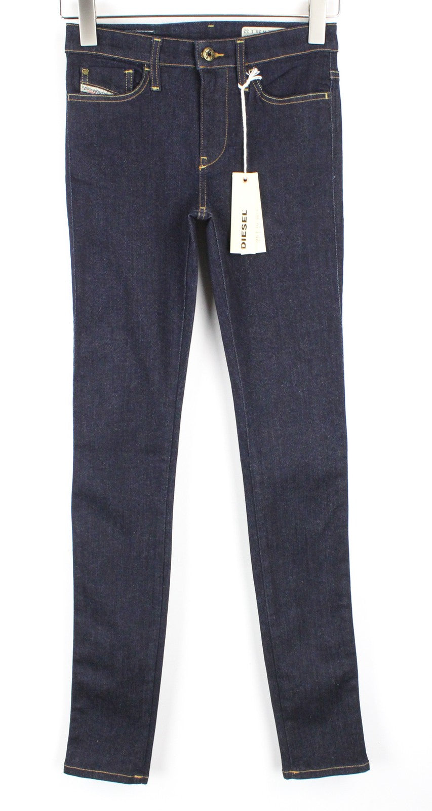 DIESEL Skinzee 0813C Women Jeans W25/L32 Super Slim-Skinny Fit Blue Stretch