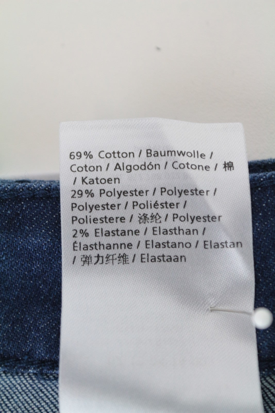 DENHAM Salinas Women Skirt W25 Blue Cotton Blend Stretch Denim Short Casual