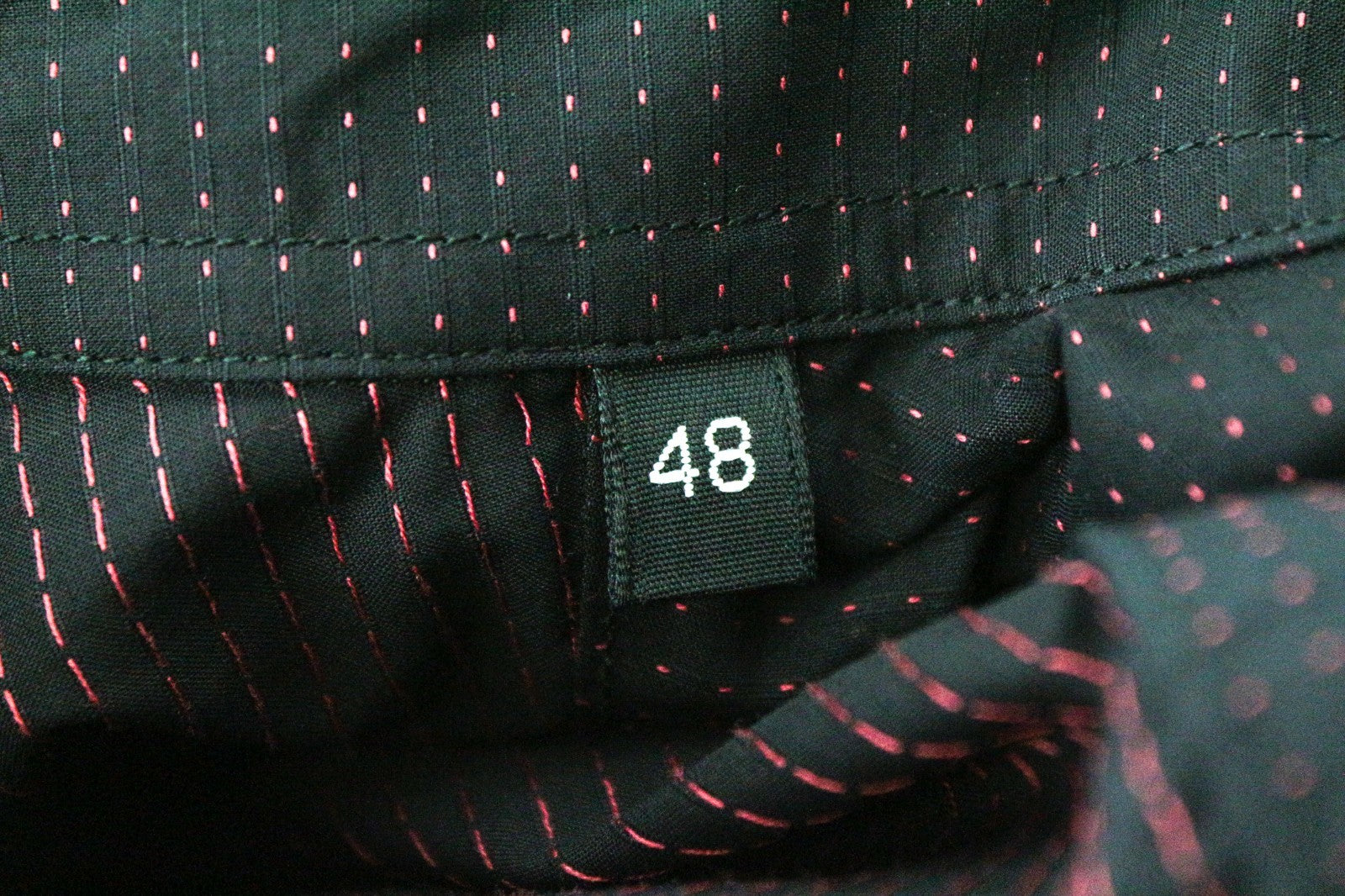 RICHMOND Men Shirt M/L Navy Pure Cotton Dot Patterned Long Sleeve Button-Up