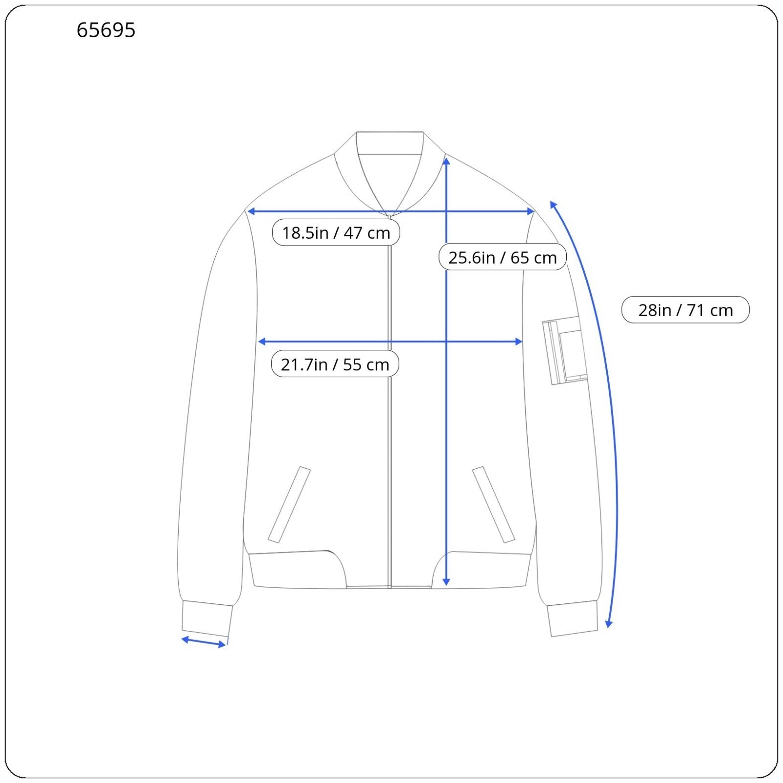 RICHMOND Men Jacket 48 M Blue Cotton Linen Denim Look Bomber Long Sleeved