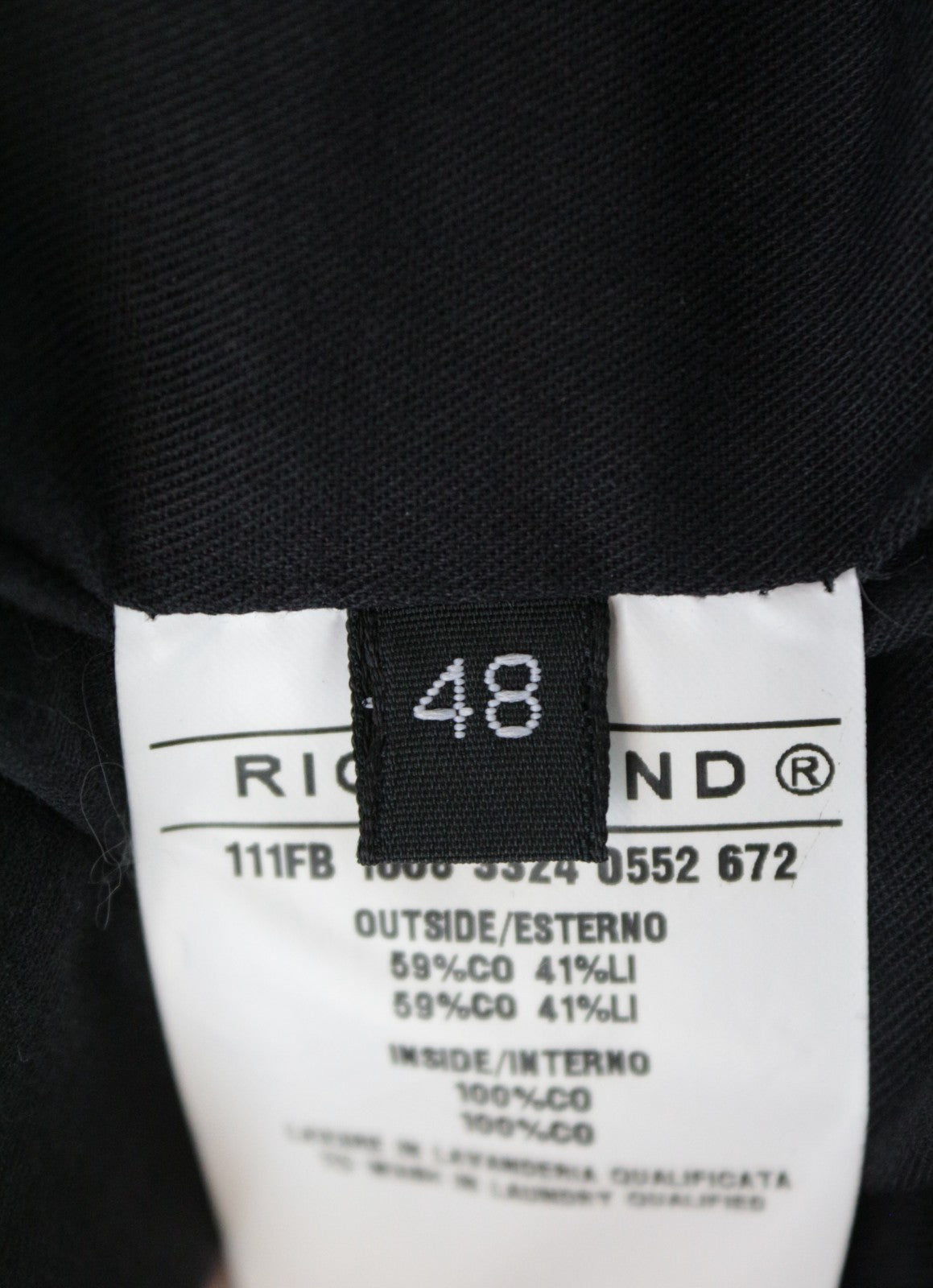 RICHMOND Men Jacket 48 M Blue Cotton Linen Denim Look Bomber Long Sleeved