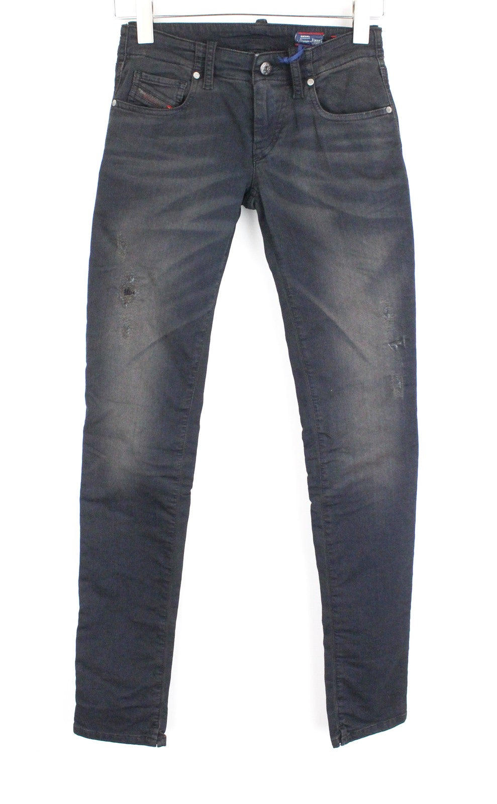 DIESEL Grupee-NE 0669Q Women Jeans W23 Sweat Jogg Super Slim Navy Girls Stretch