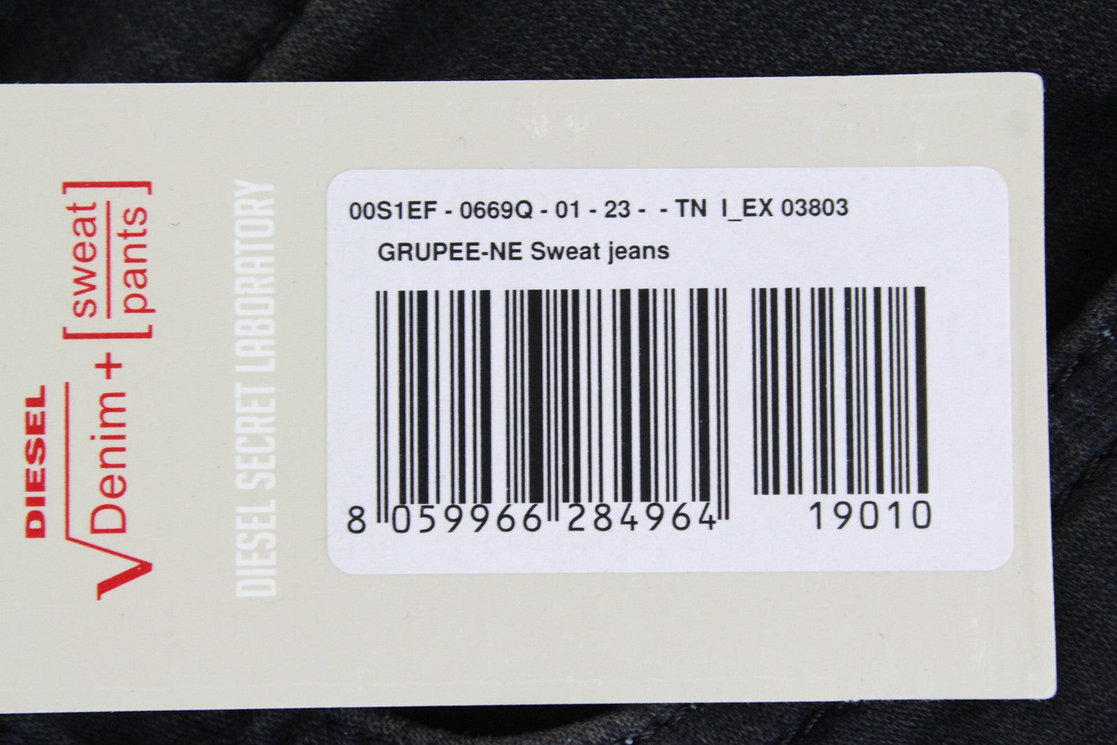 DIESEL Grupee-NE 0669Q Women Jeans W23 Sweat Jogg Super Slim Navy Girls Stretch