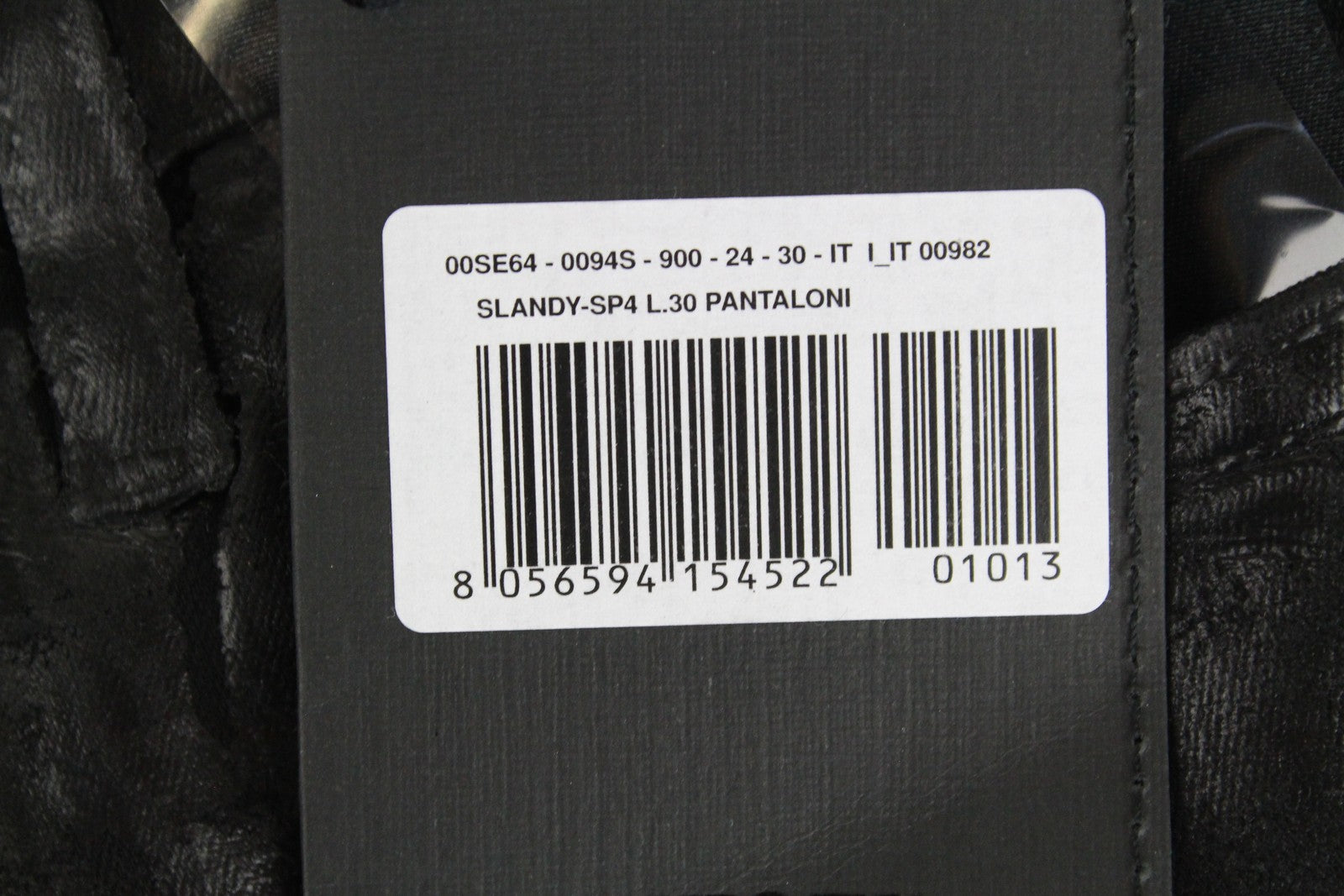DIESEL Slandy-SP4 0094S Women Jeans W24/L30 Super Skinny Black Coated Girls