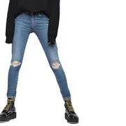 DIESEL Slandy-Low 084UF D.N.A. Women Jeans W26/L34 Wash Distressed Super Skinny