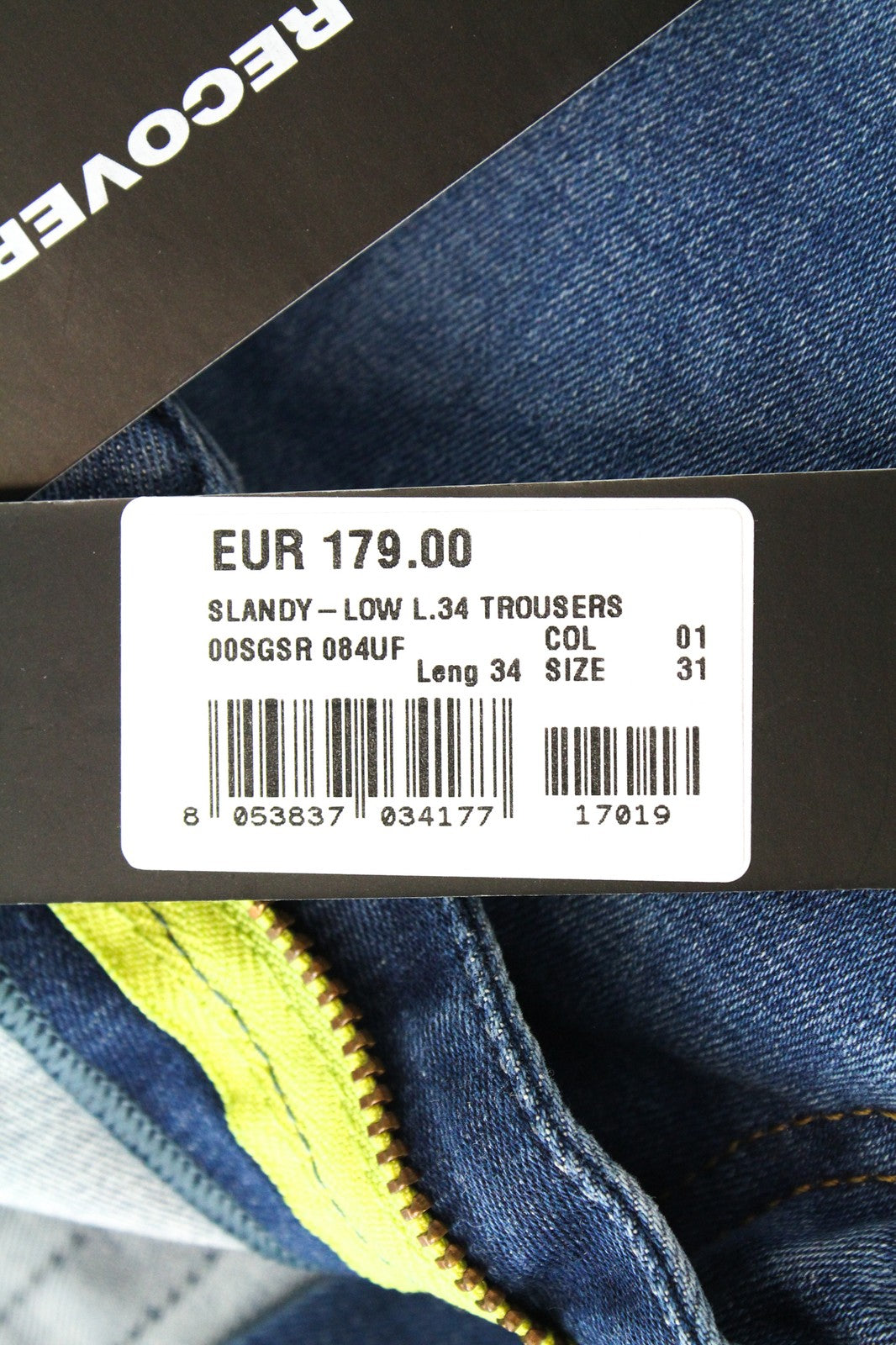 DIESEL Slandy-Low 084UF D.N.A. Women Jeans W31/L34 Aged Look Super Skinny Blue