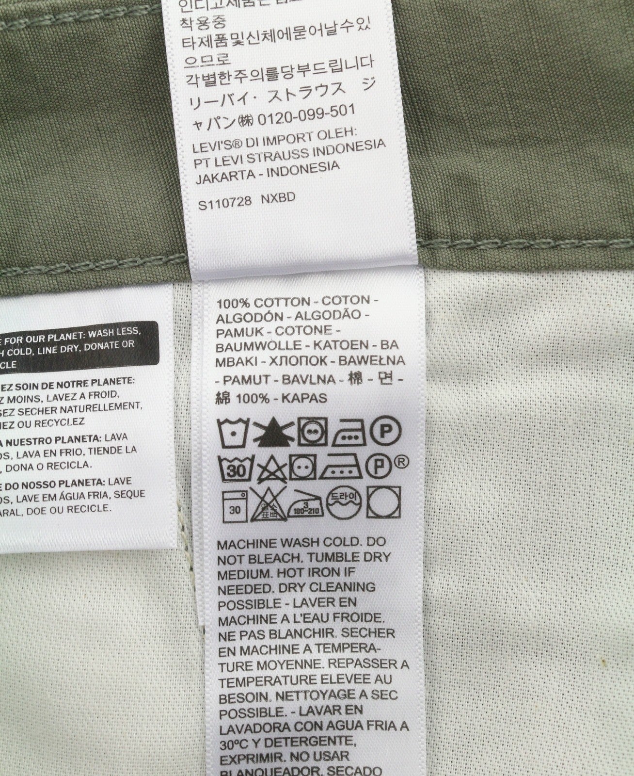 LEVI'S Carrier Cargo 9.5 Men Shorts W29 Grey Patch Pockets Zip Fly