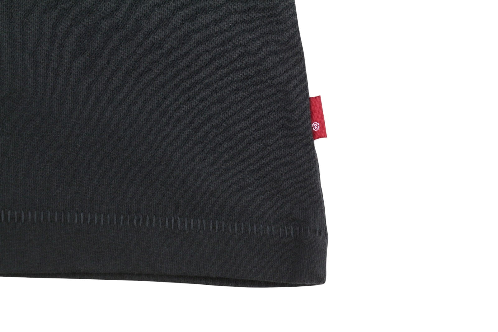 LEVI'S Vintage Fit Men T-Shirt L Black Tricot Cotton Crew Neck Short Sleeve