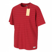SCOTCH & SODA Men T-Shirt M Red Textured Tricot Crew Neck Short Sleeved