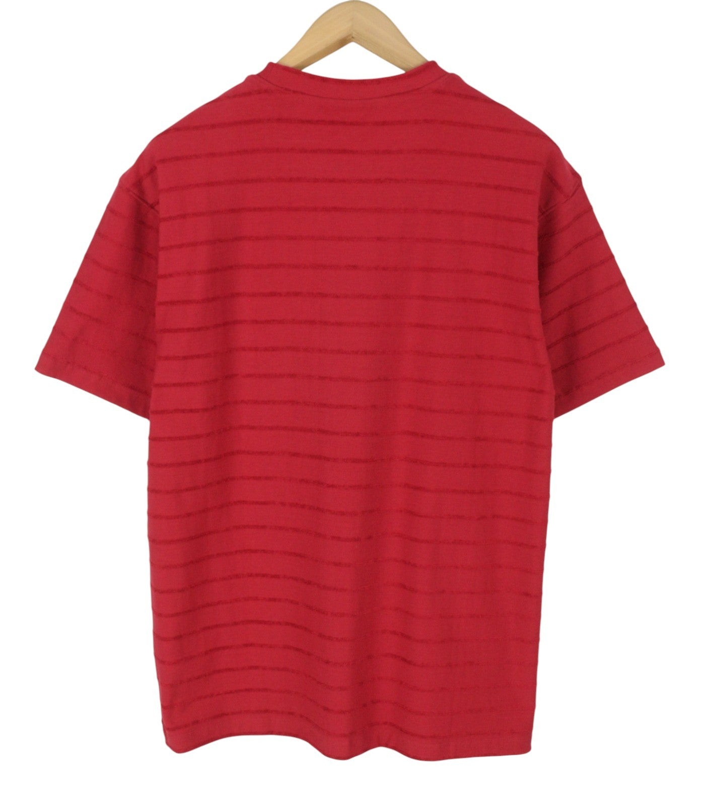 SCOTCH & SODA Men T-Shirt M Red Textured Tricot Crew Neck Short Sleeved