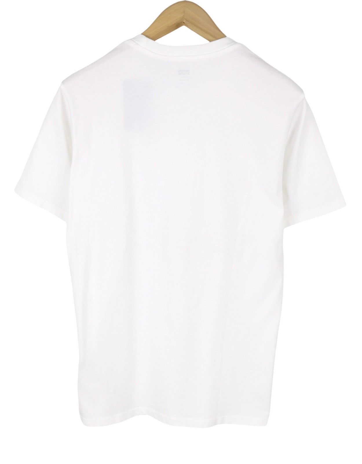 LEVI'S Relaxed Men T-Shirt S White Cotton Tricot Crew Short Sleeved