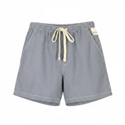 LEVI'S XX Chino Bay Men Shorts XL Blue Pinstriped Drawstring Waist Big E