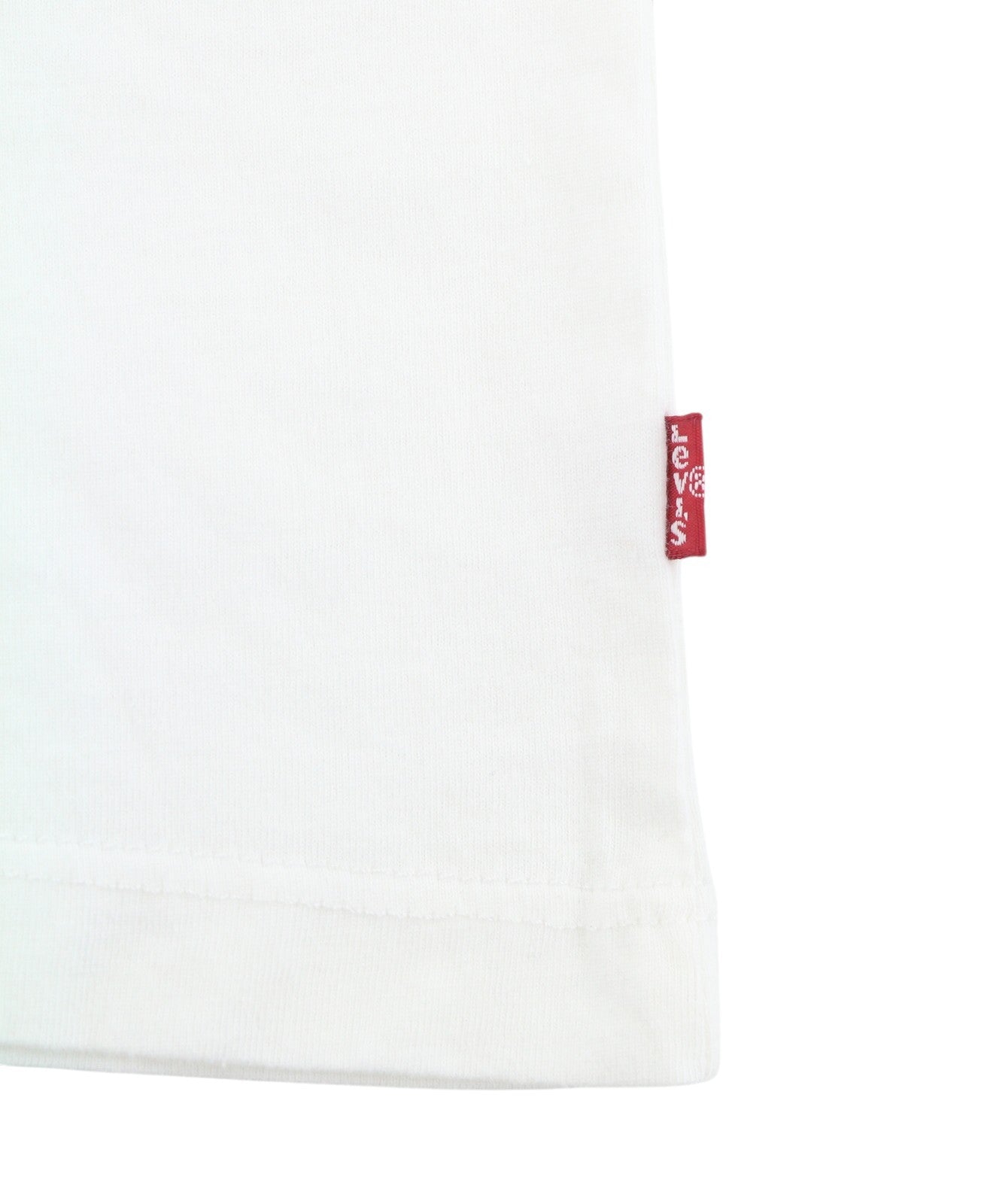 LEVI'S Slim Men T-Shirt M White Cotton Tricot Crew Short Sleeved