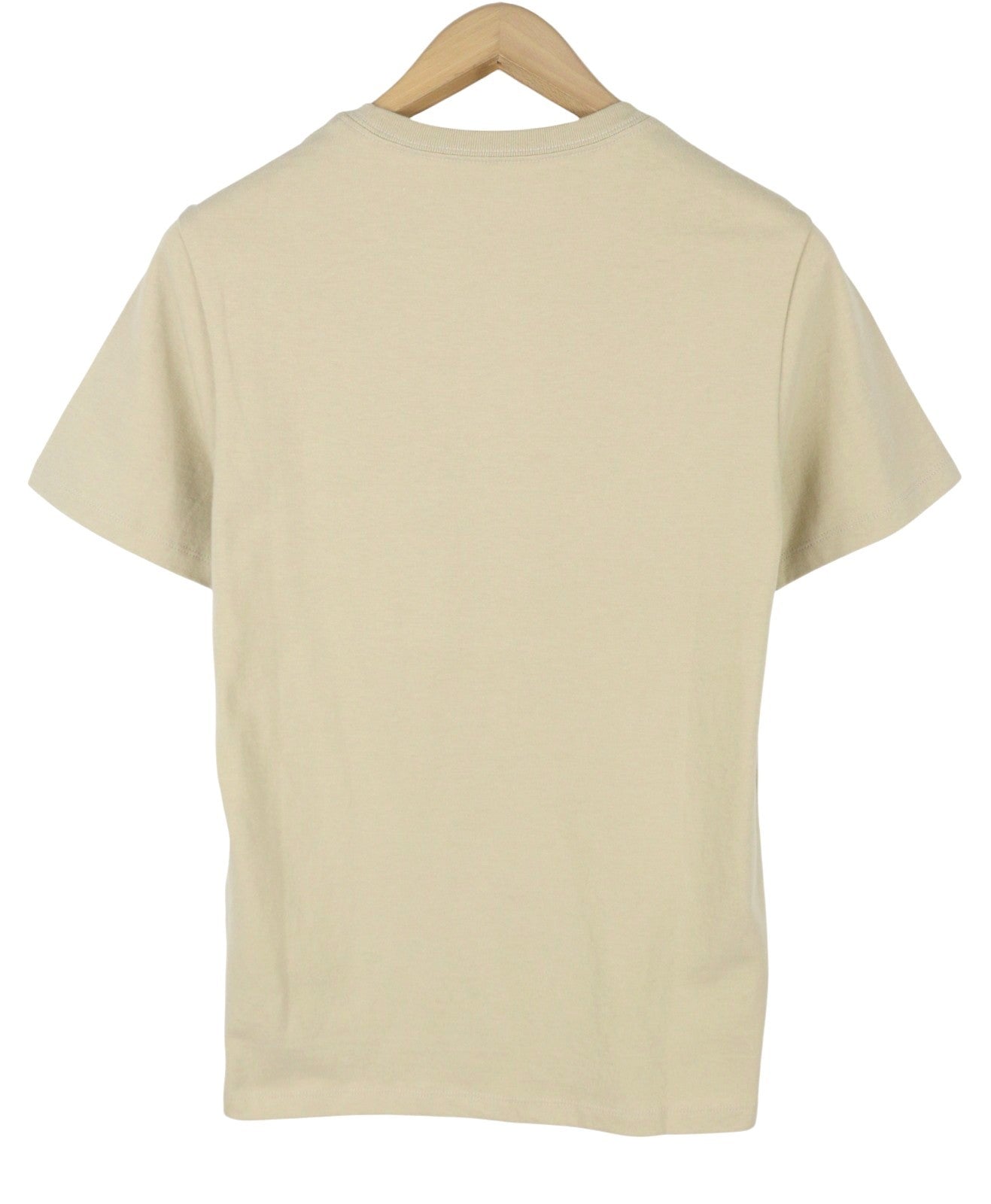 LEVI'S Standard Men T-Shirt XS Beige Cotton Tricot Crew Short Sleeved
