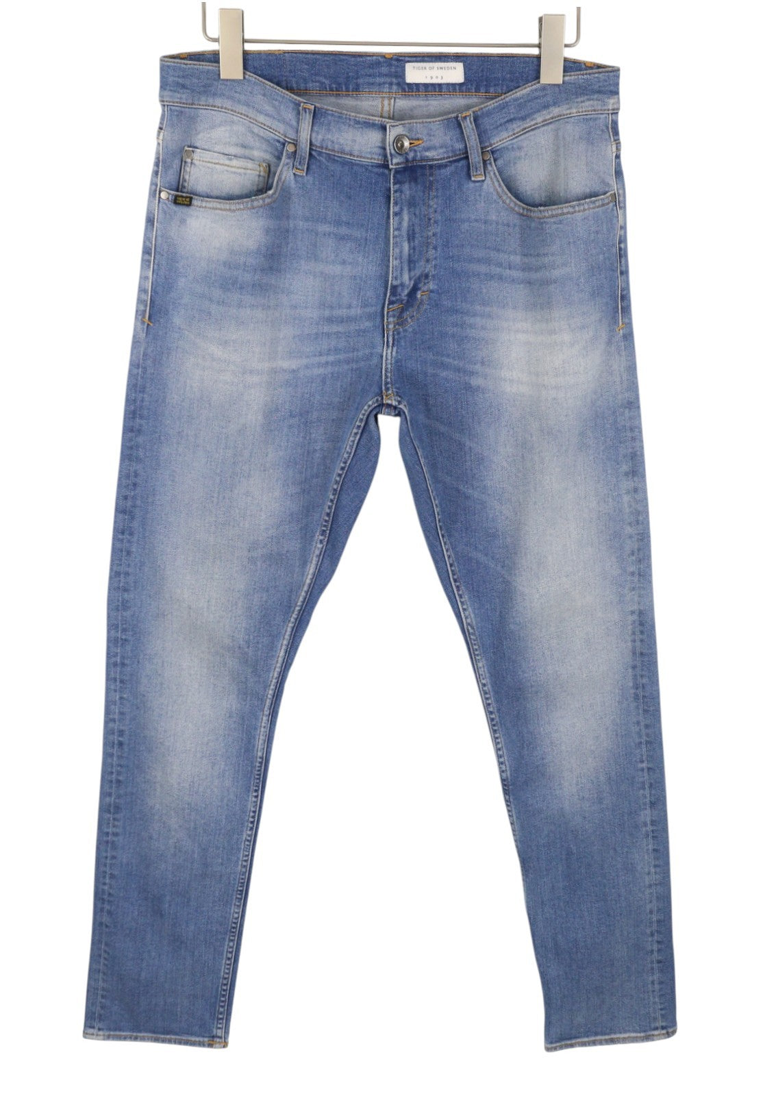 TIGER OF SWEDEN Pistolero Dallas Men Jeans W32/L34 Blue Whiskers Faded Slim Fit