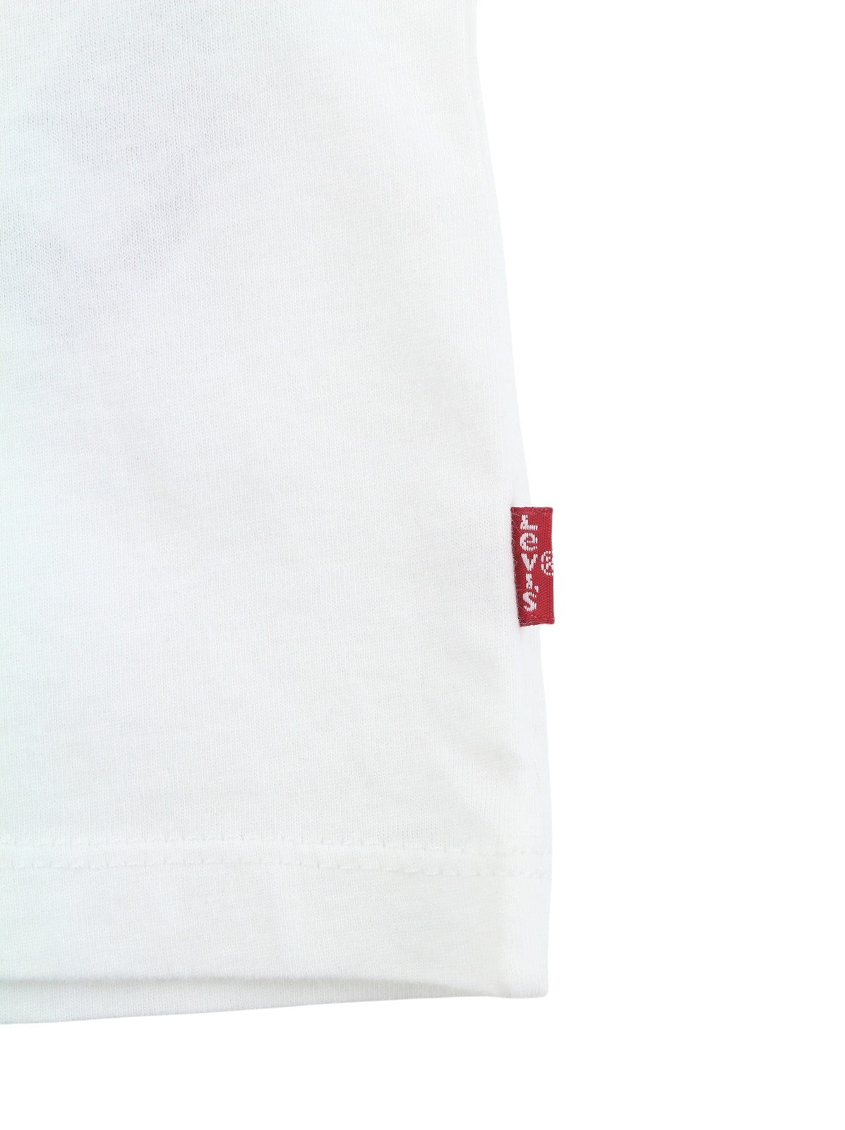 LEVI'S Slim Men T-Shirt S White Cotton Tricot Crew Short Sleeved