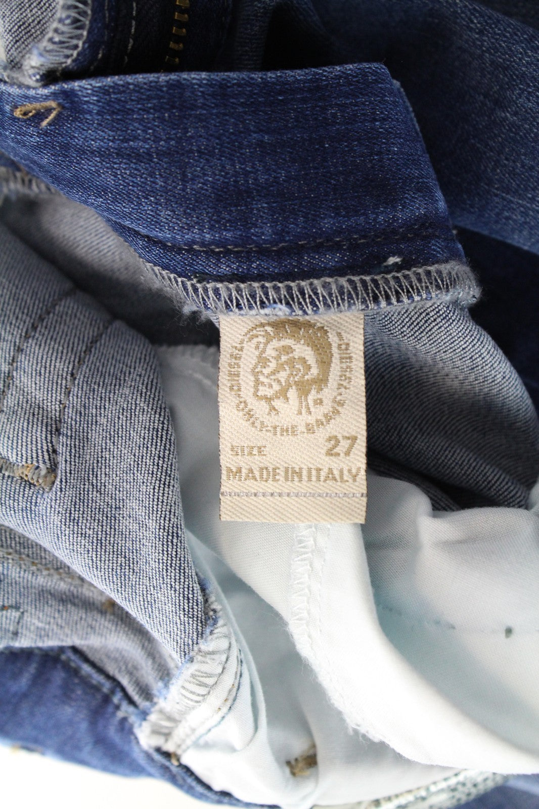 DIESEL Slandy 0826F Women Jeans W27/L32 Denim Blue Slim Skinny Regular Waist