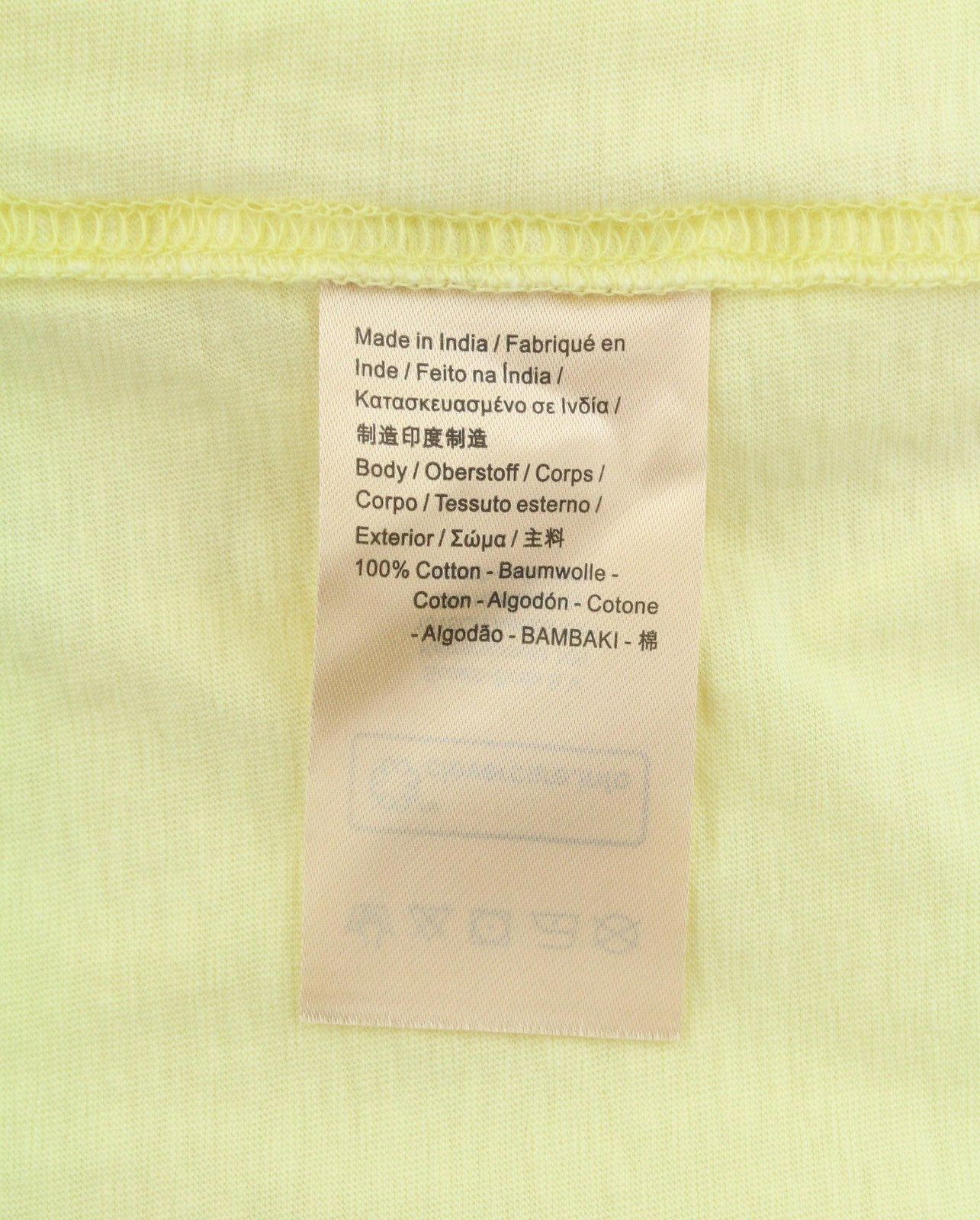 SCOTCH & SODA Men T-Shirt M Yellow Crew Collar Cotton Tricot Short Sleeved