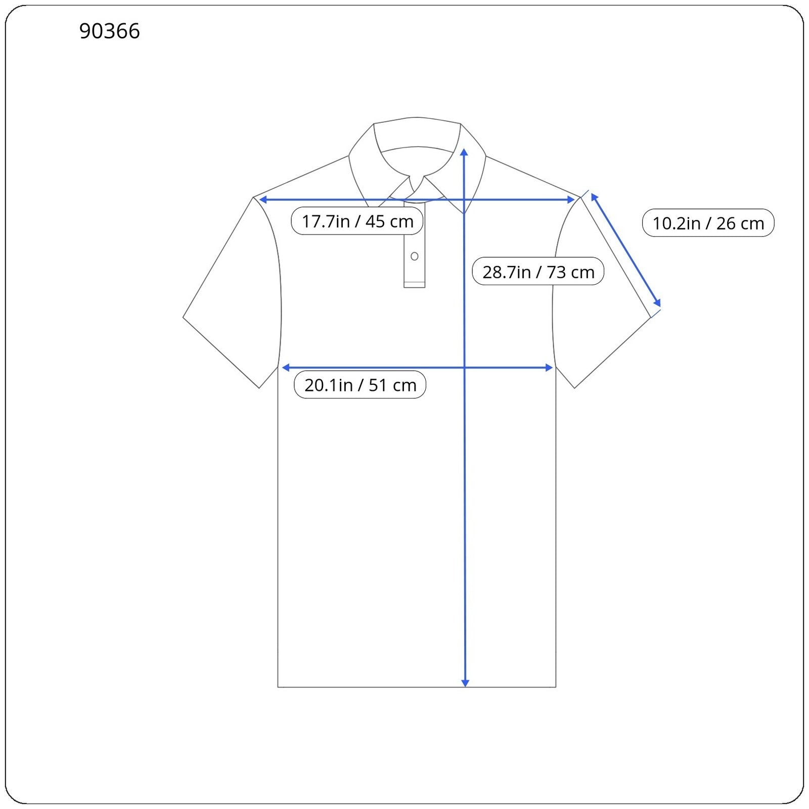 SCOTCH & SODA Men Polos M Sea Blue Half Button Cotton Short Sleeve