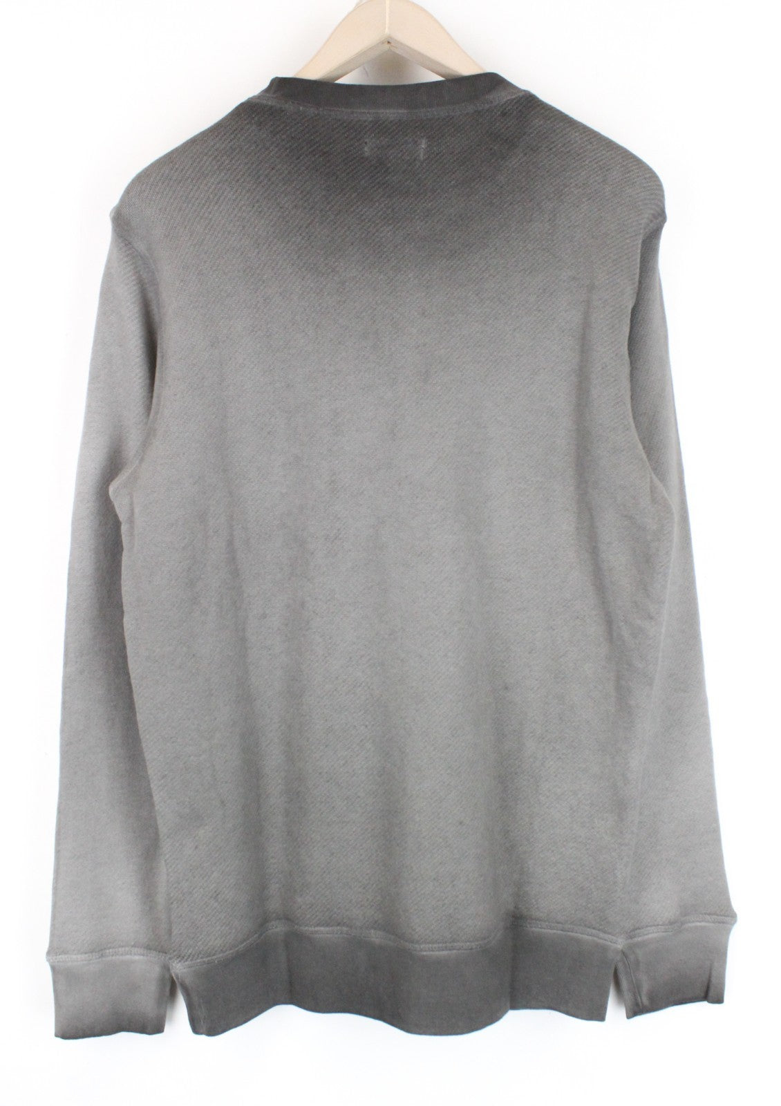DIESEL A-Joe-AD Men Sweatshirt M Sweater Logo Grey Crew Neck Pull On Casual