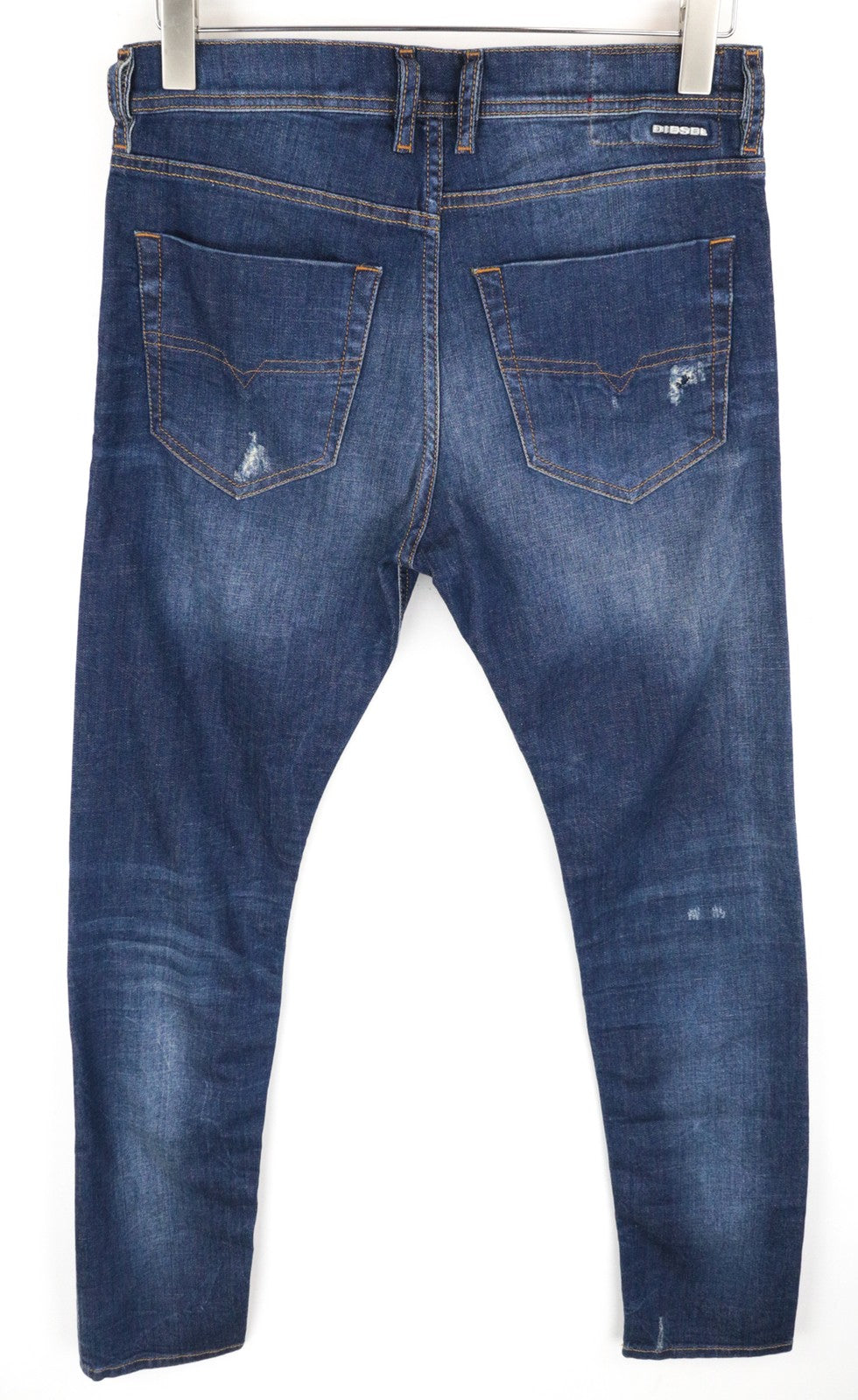 DIESEL Tepphar 084TX Men Jeans W29/L32 Slim Carrot Distressed Aged Look Blue