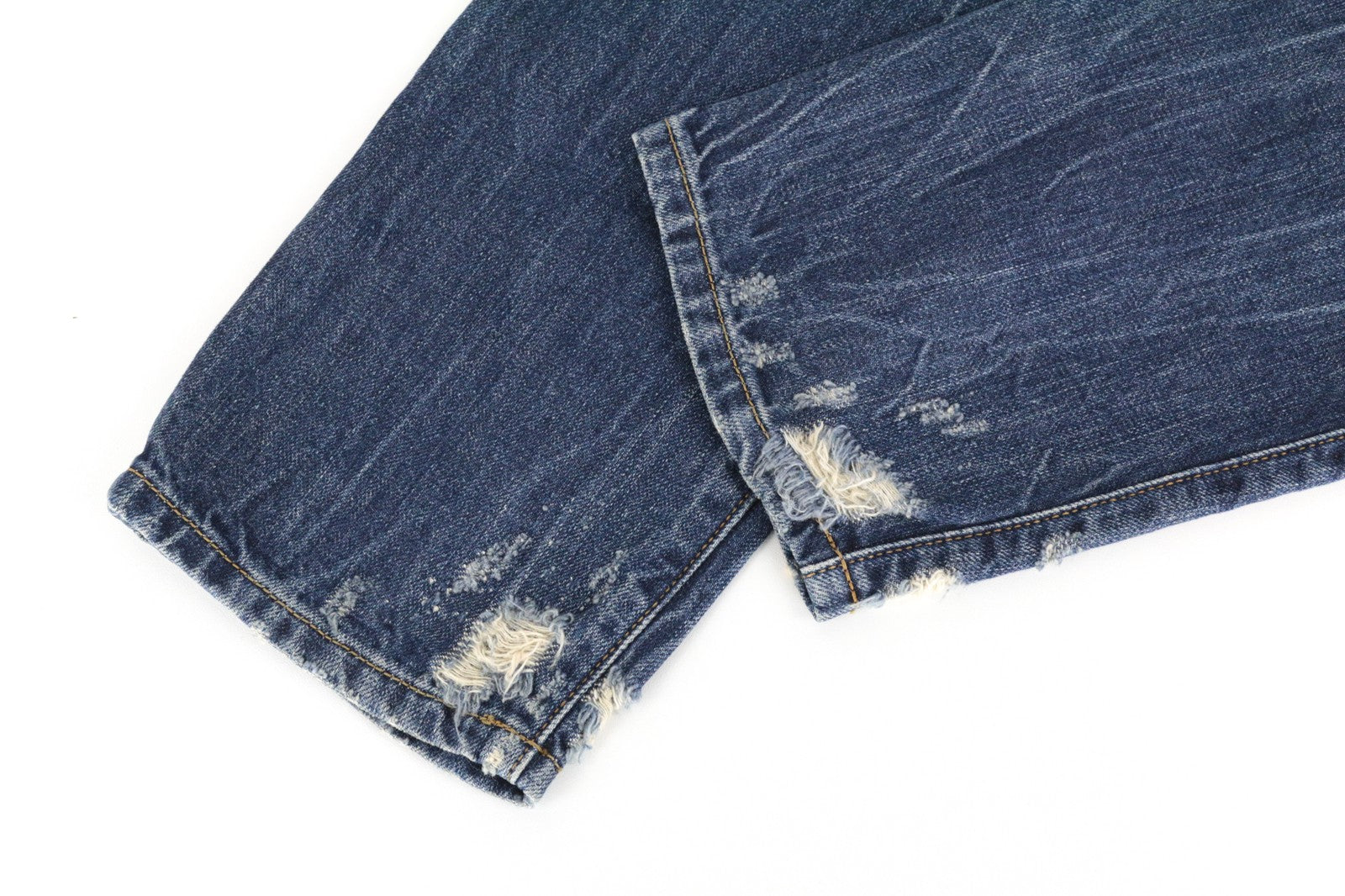 DIESEL Mharky 080AG Men Jeans W29/L32 Stone Washed Slim Skinny Distressed Blue