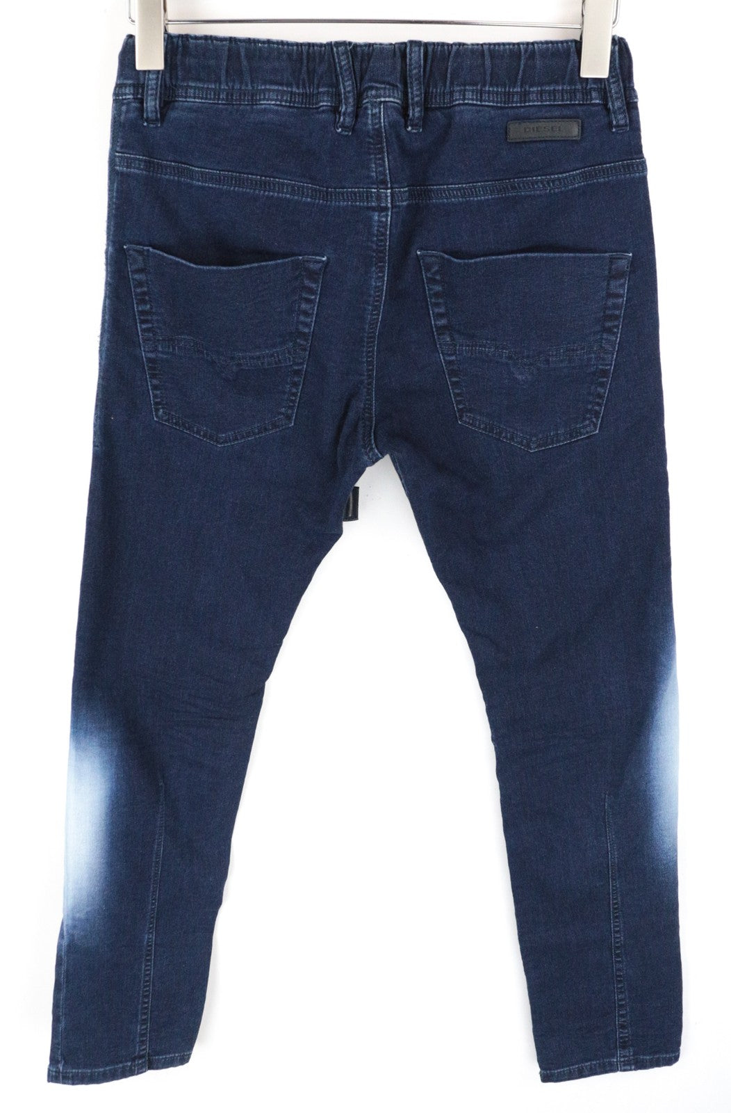 DIESEL Krooley-NE 0687D Men Jeans W28 Sweat Jogg Tapered Contrasting Blue Denim