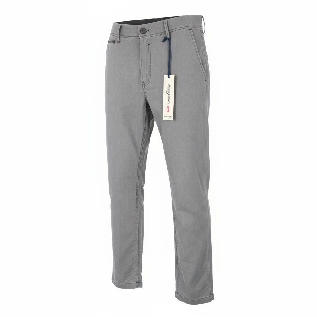 DIESEL Slim-Chino-M-NE 0685E Men Jeans W28 Sweat Jogg Grey Super Stretch Zip